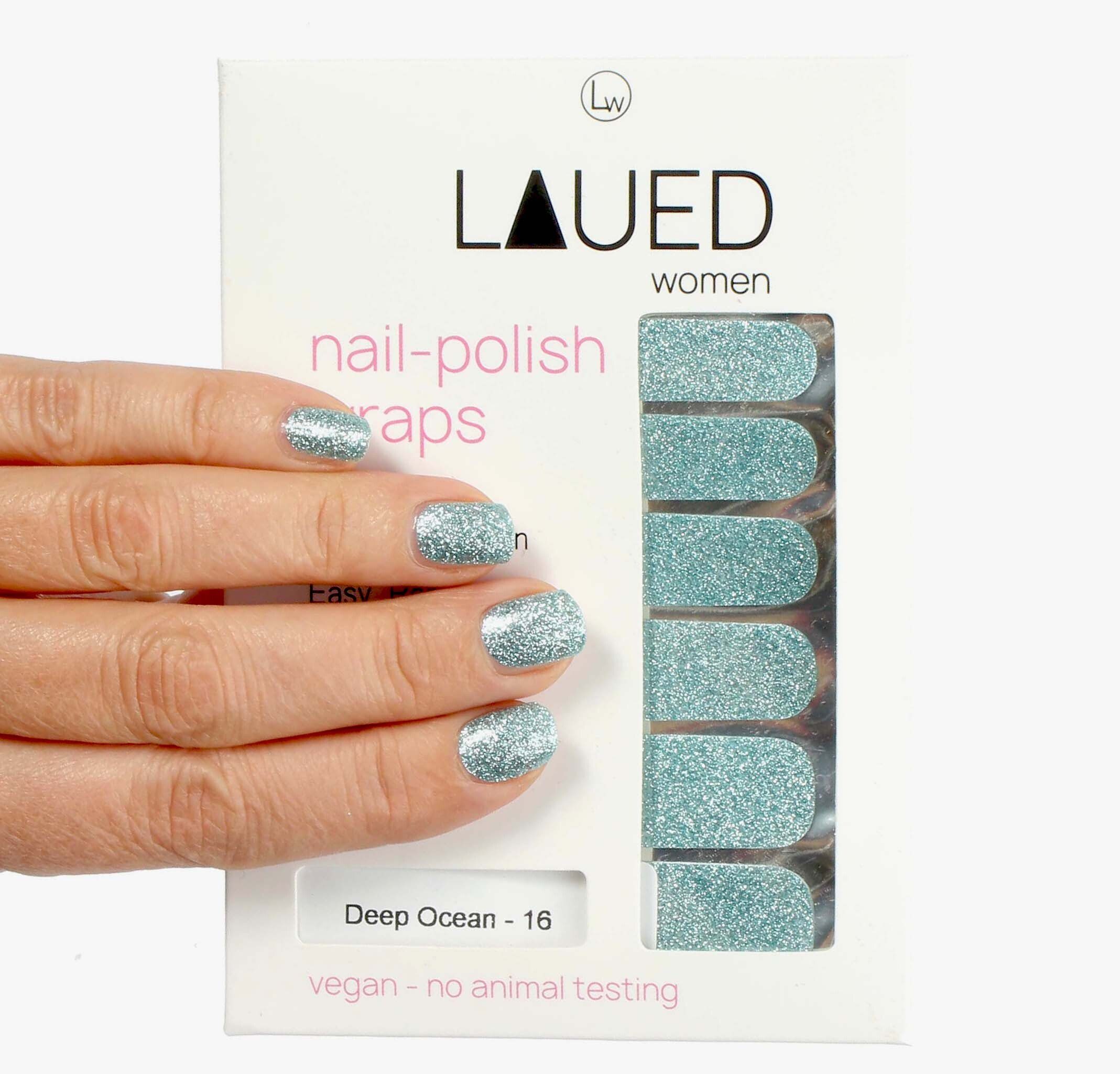 LAUED Nagellack solid glitter, aus Produktion Deep zertifizierter Ocean (FSC) (SGS Material und / SEDEX)