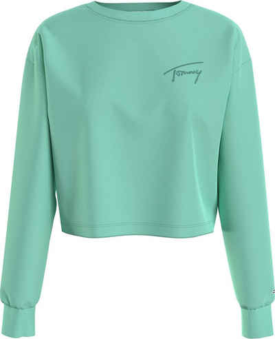 Tommy Jeans Sweater »TJW CROP TOMMY SIGNATURE CREW« mit Tommy Jeans Signature Logo-Schriftzug