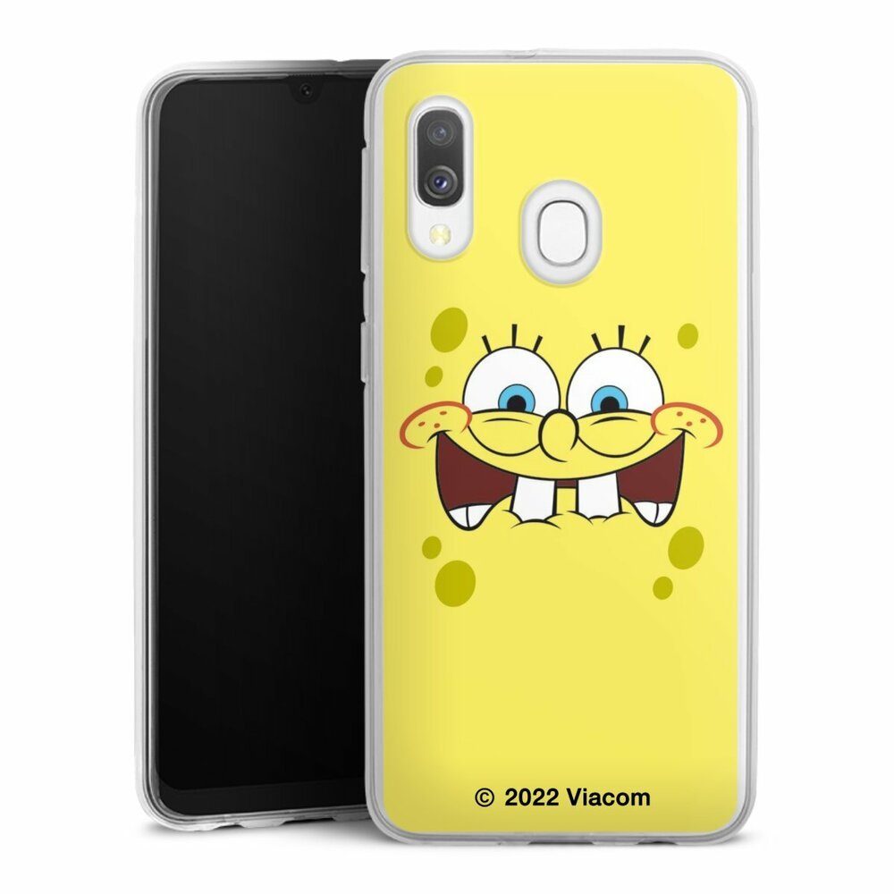 DeinDesign Handyhülle Spongebob Schwammkopf Offizielles Lizenzprodukt Kindheit, Samsung Galaxy A40 Silikon Hülle Bumper Case Handy Schutzhülle