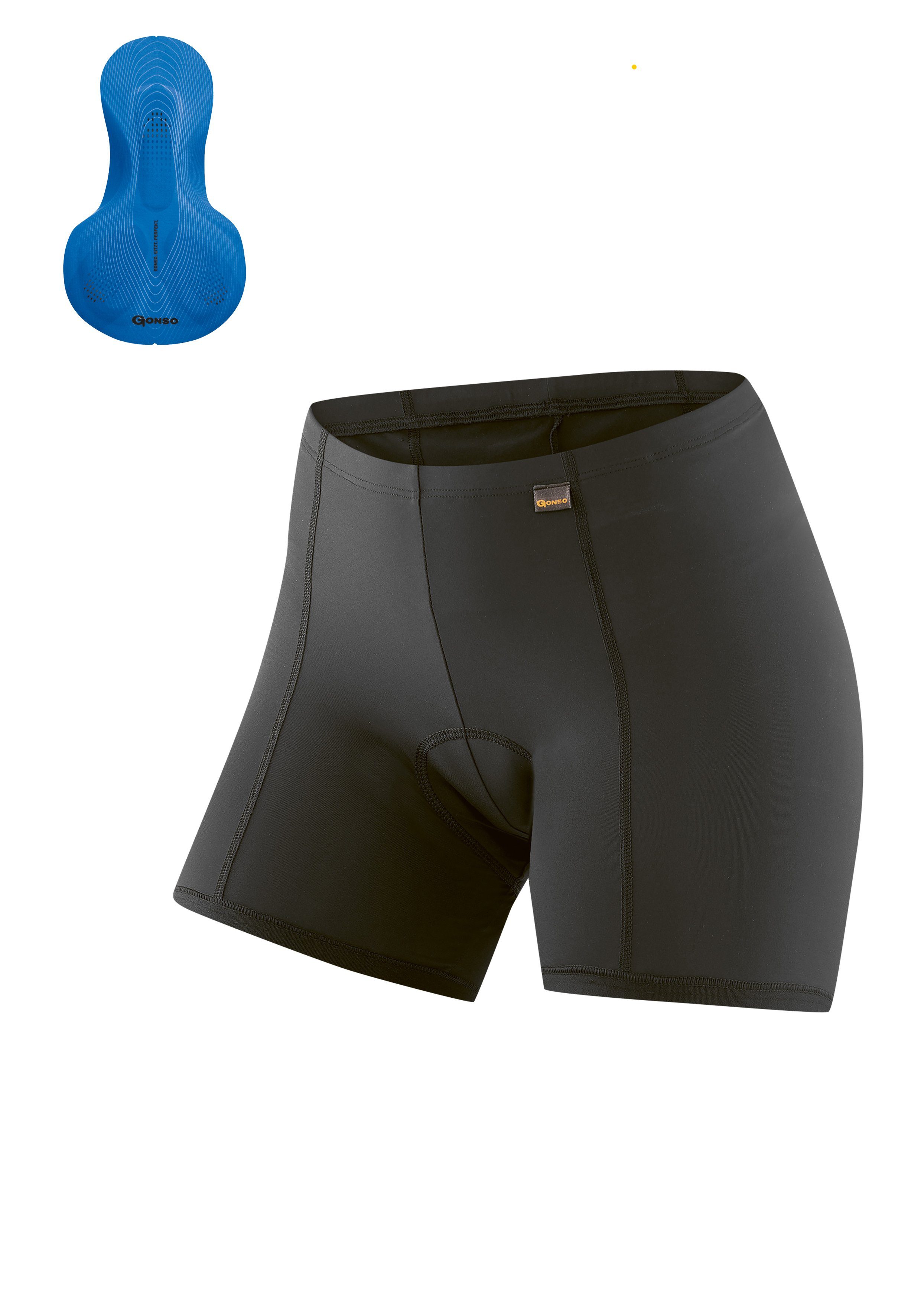 Gonso Fahrradhose Sitivo U W Damen Fahrradunterhose, atmungsaktive Radhose, Tight Fit