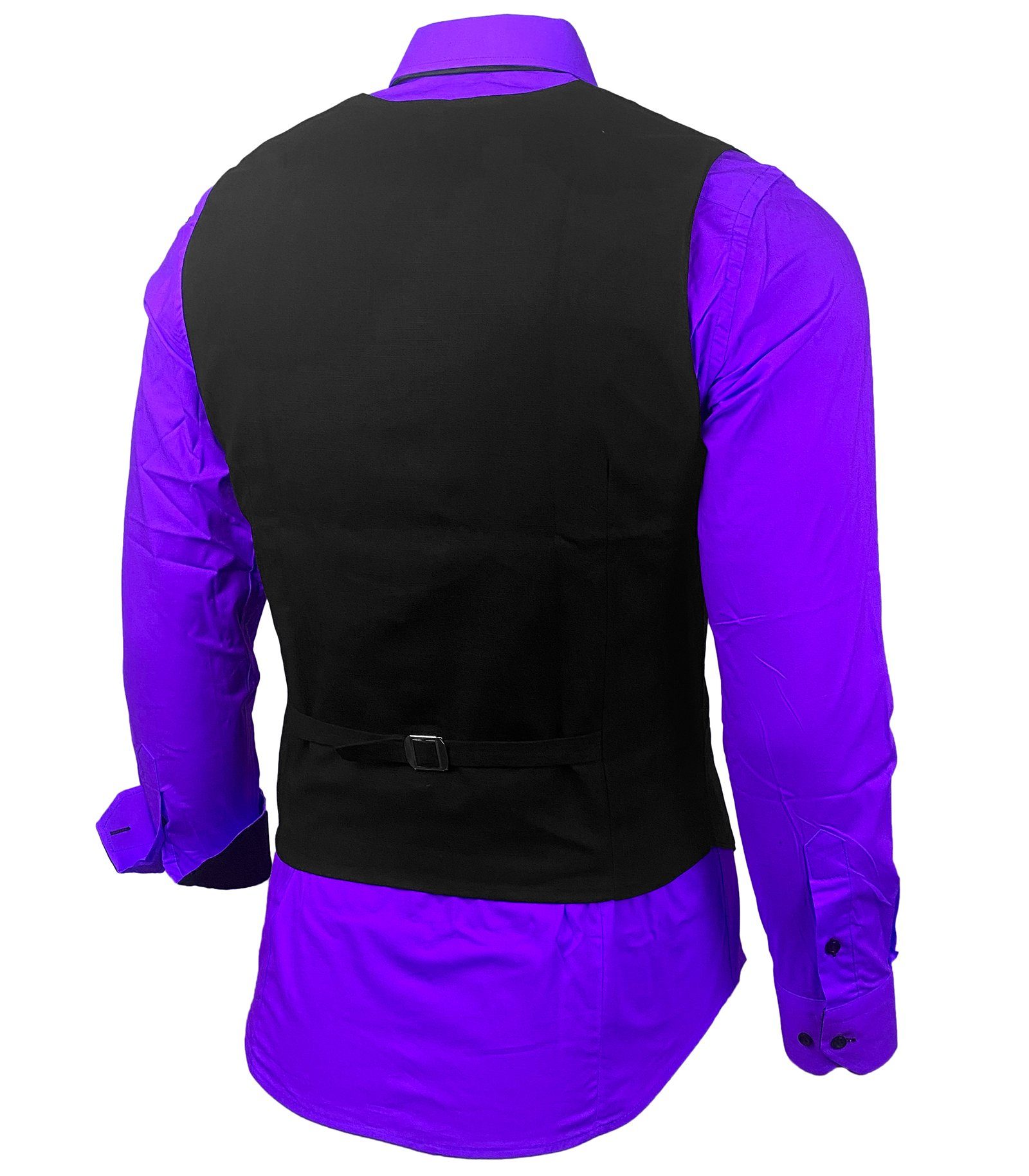 Baxboy Langarmhemd Baxboy Hemd/Weste/Krawatte Set Business Herrenanzug-Set HWKR B-101 – Bild 3 von 4