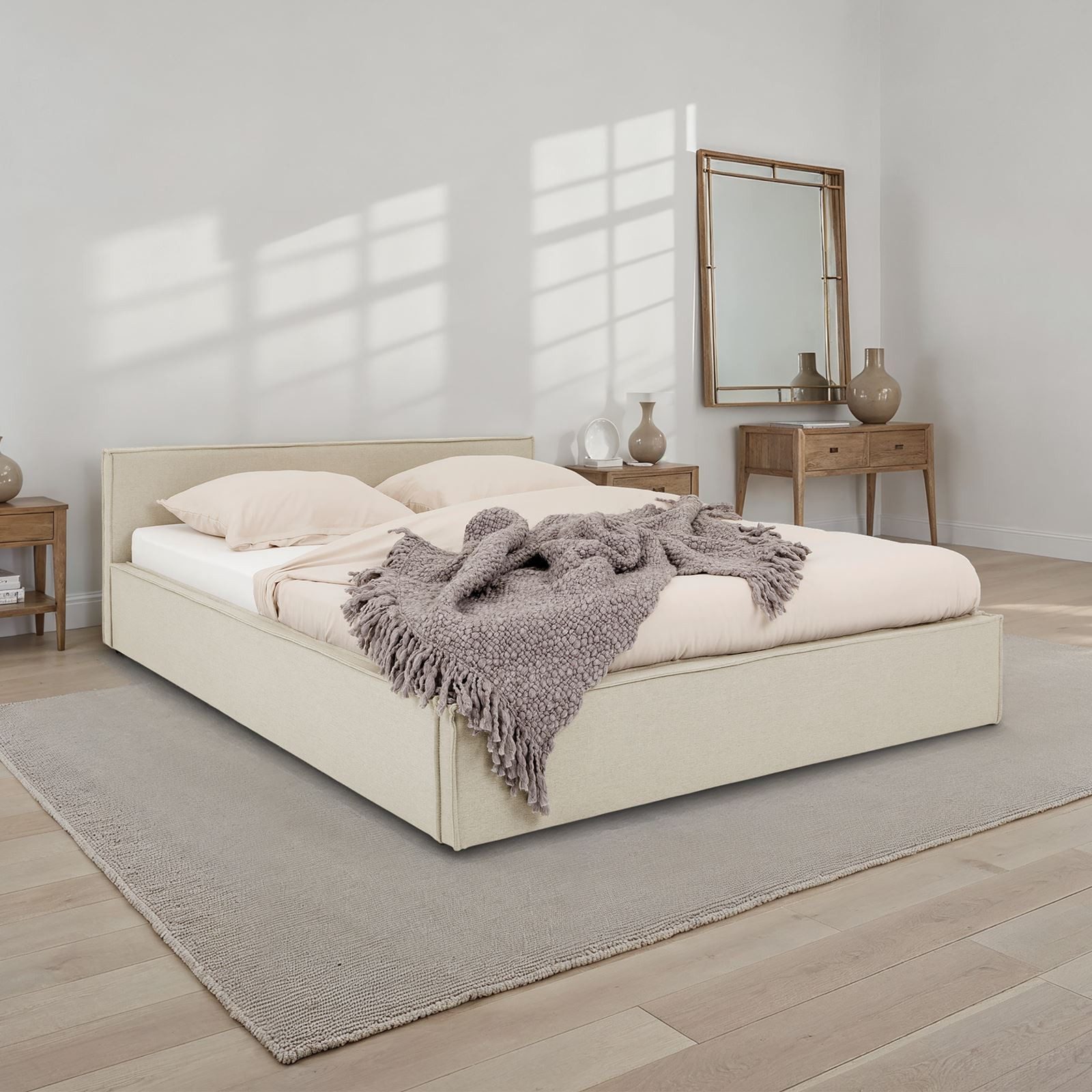 IDIMEX Polsterbett PESARO, Doppelbett 140x200 cm mit Lattenrost und Kopftei günstig online kaufen