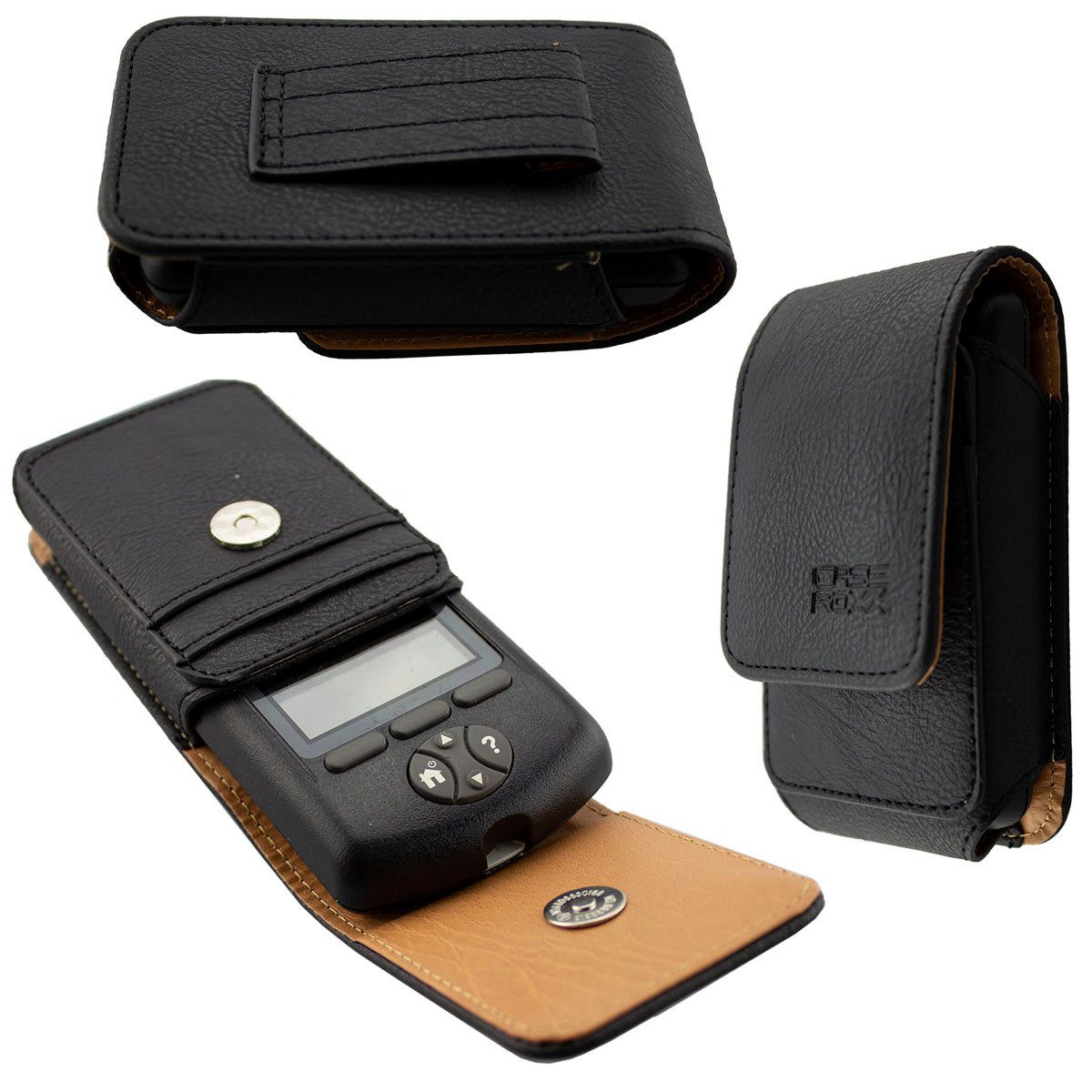 Handytasche Ledertasche mit Gürtelschlaufe für Omnipod PDM