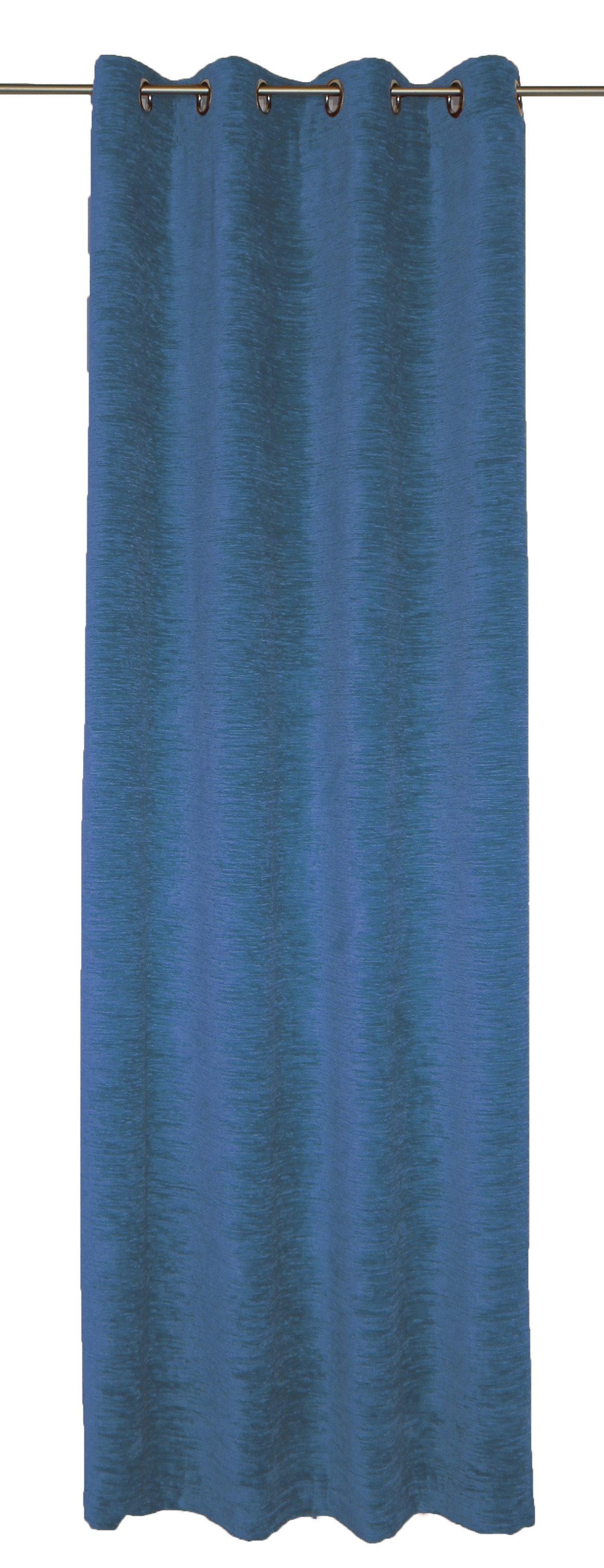 Vorhang Wirth, royalblau (1 blickdicht, Ösen St), B-Holmsund, Chenille
