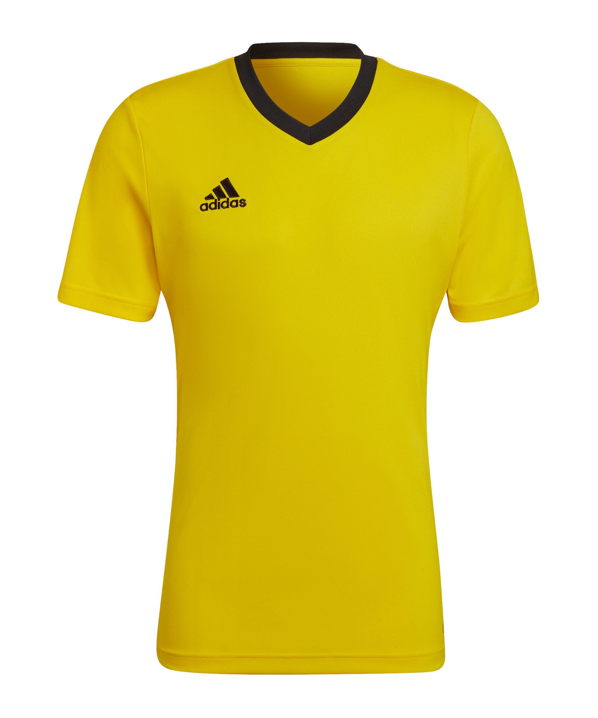 Fußballtrikot Entrada 22 Trikot gelbschwarz Performance adidas