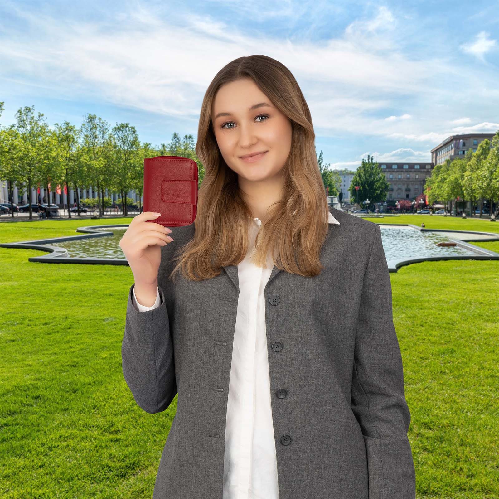 EAAKIE Geldbörse Kleine RFID Damen Geldbörse Kompakt Portemonnaie Mini Dame günstig online kaufen