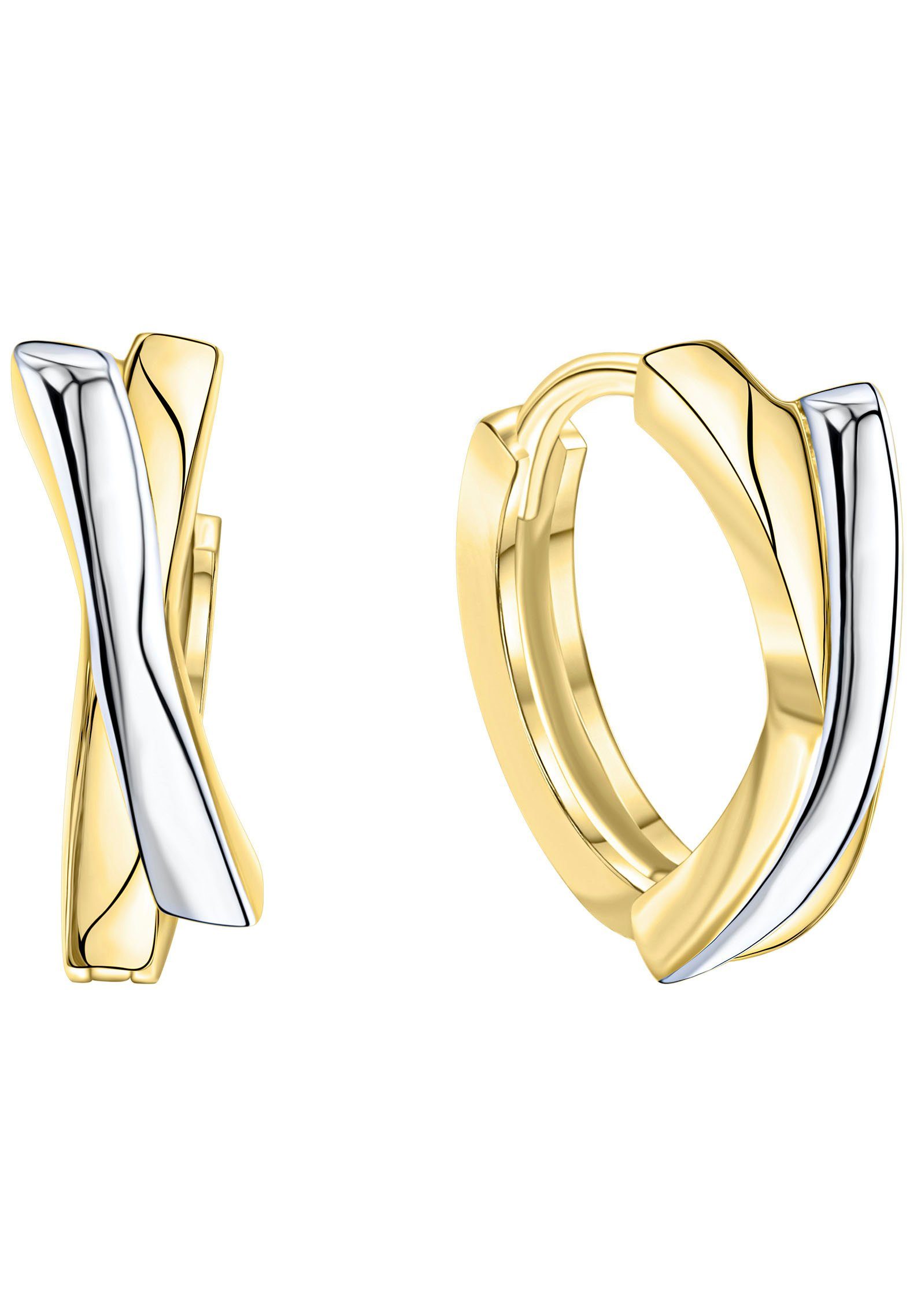 Firetti Paar Creolen Schmuck Geschenk Gold 375 Ohrschmuck Creole