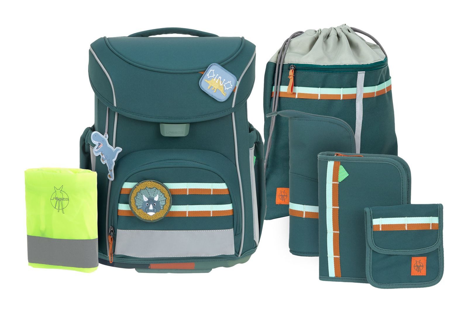 LÄSSIG Schulranzen School Set Slim 7-teilig (Set, 6-tlg)