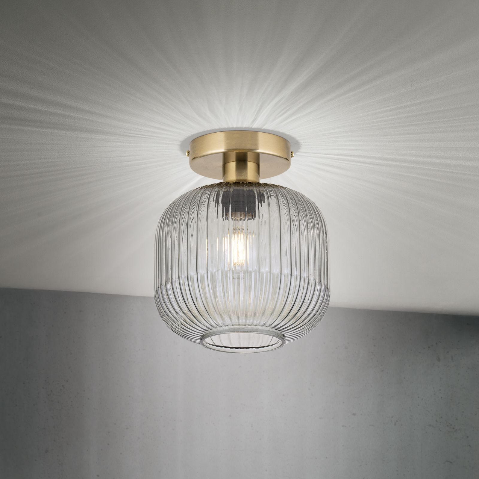 Orion Leuchten Lampenschirm Ersatzglas Ø 140 mm Rauch Lampenschirm E27 – Bild 5 von 5
