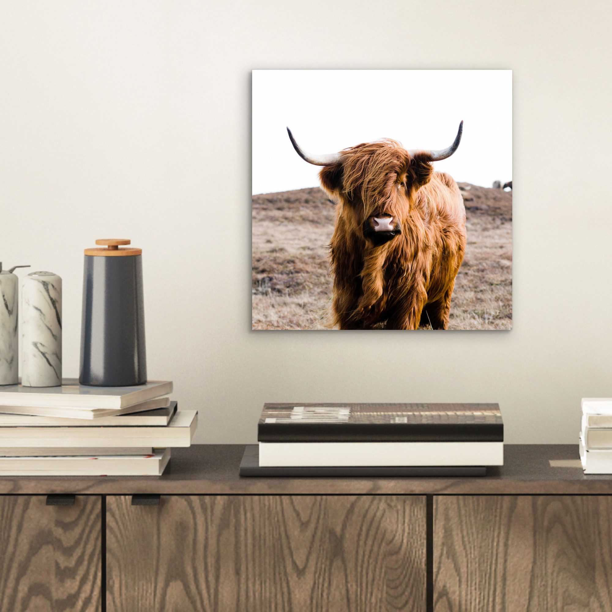 MuchoWow Metallbild Schottische Highlander - Landschaft günstig online kaufen