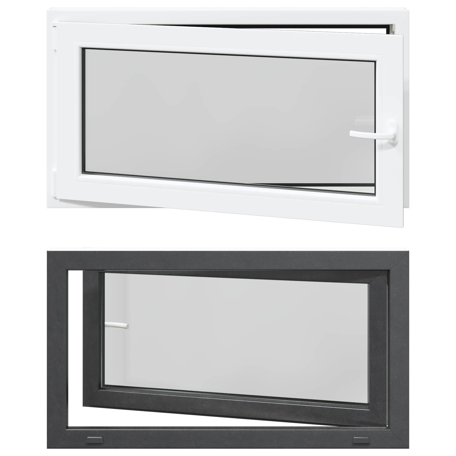 vidaXL Fenster Kipp- und Drehfenster für den Keller RISOR 110 x 70 cm, (1 St)
