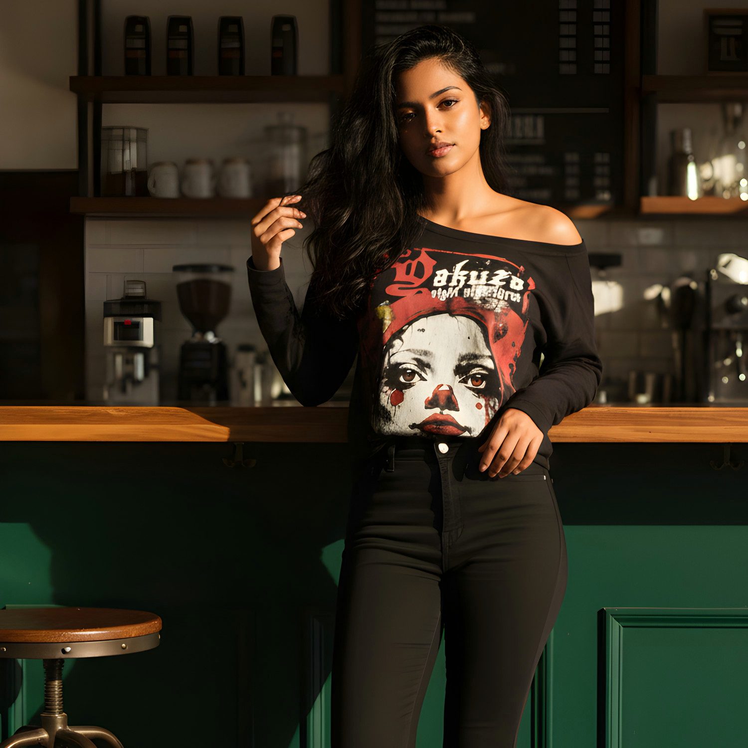 YAKUZA Langarmshirt Dollz im Boyfriend Look günstig online kaufen