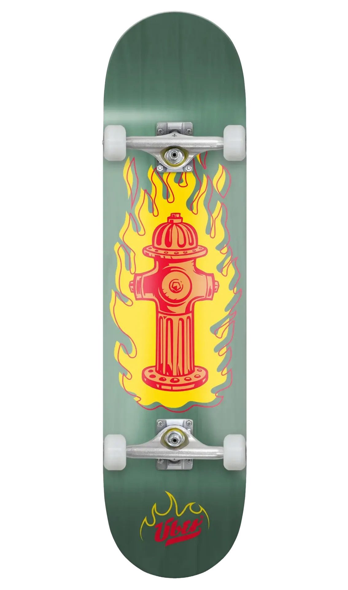 Über Skateboard On Fire, verschiedene Deckbreiten
