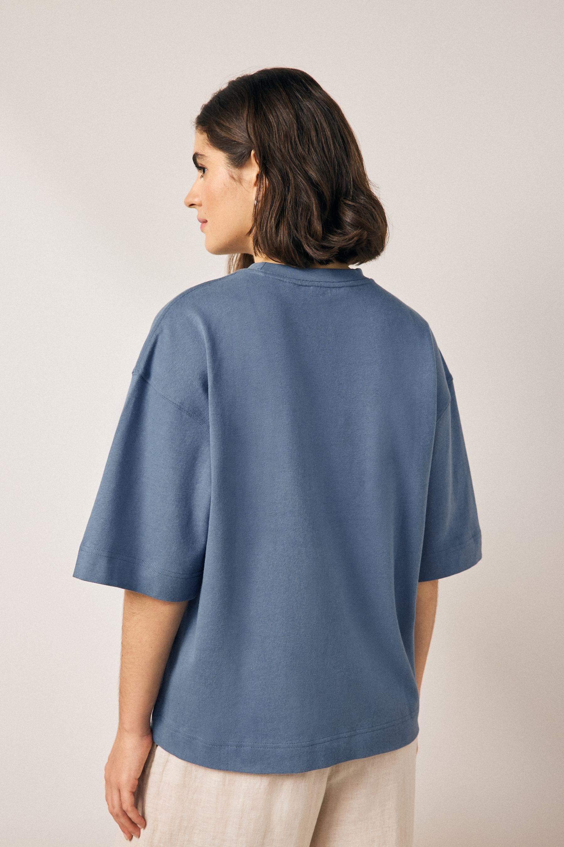 Next T-Shirt Oversized Fit Kurzarm-T-Shirt mit günstig online kaufen