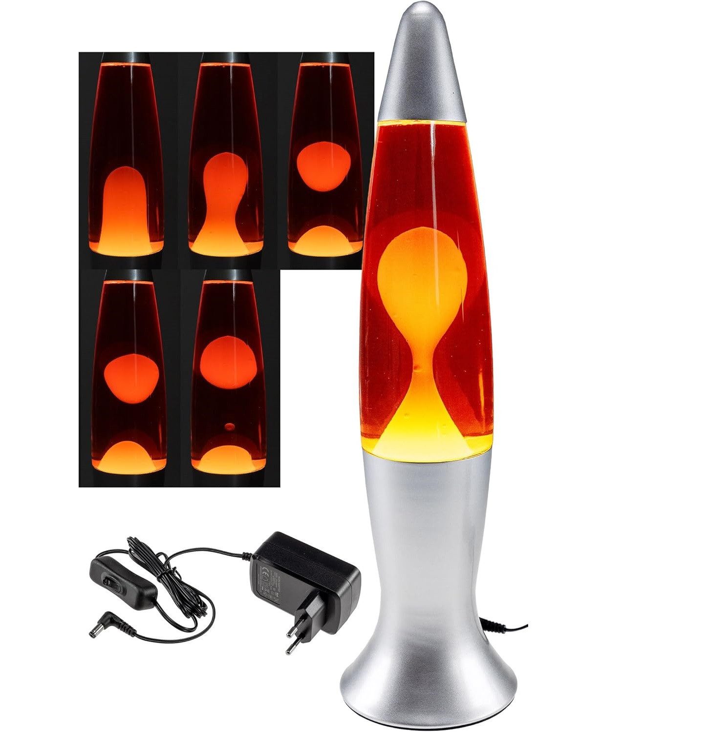 ChiliTec Lavalampe ChiliTec Lavalampe 40cm 230V 1,5m Kabel mit Schalter CTL-ROGE LED