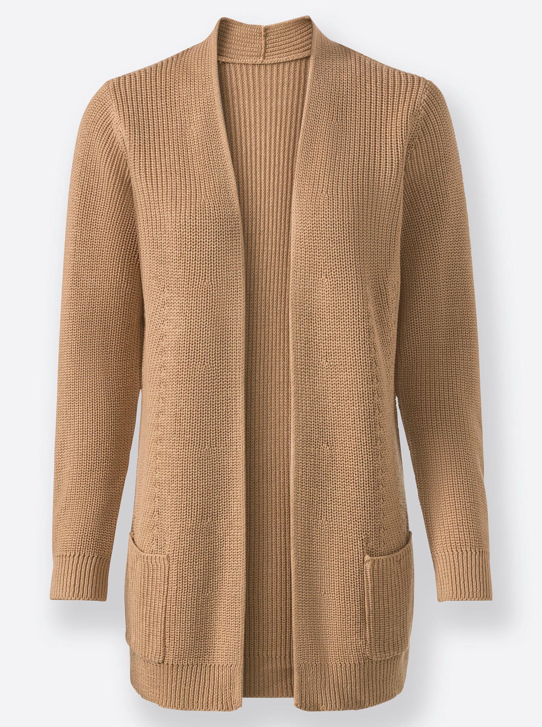 WEIDEN WITT camel Strickjacke