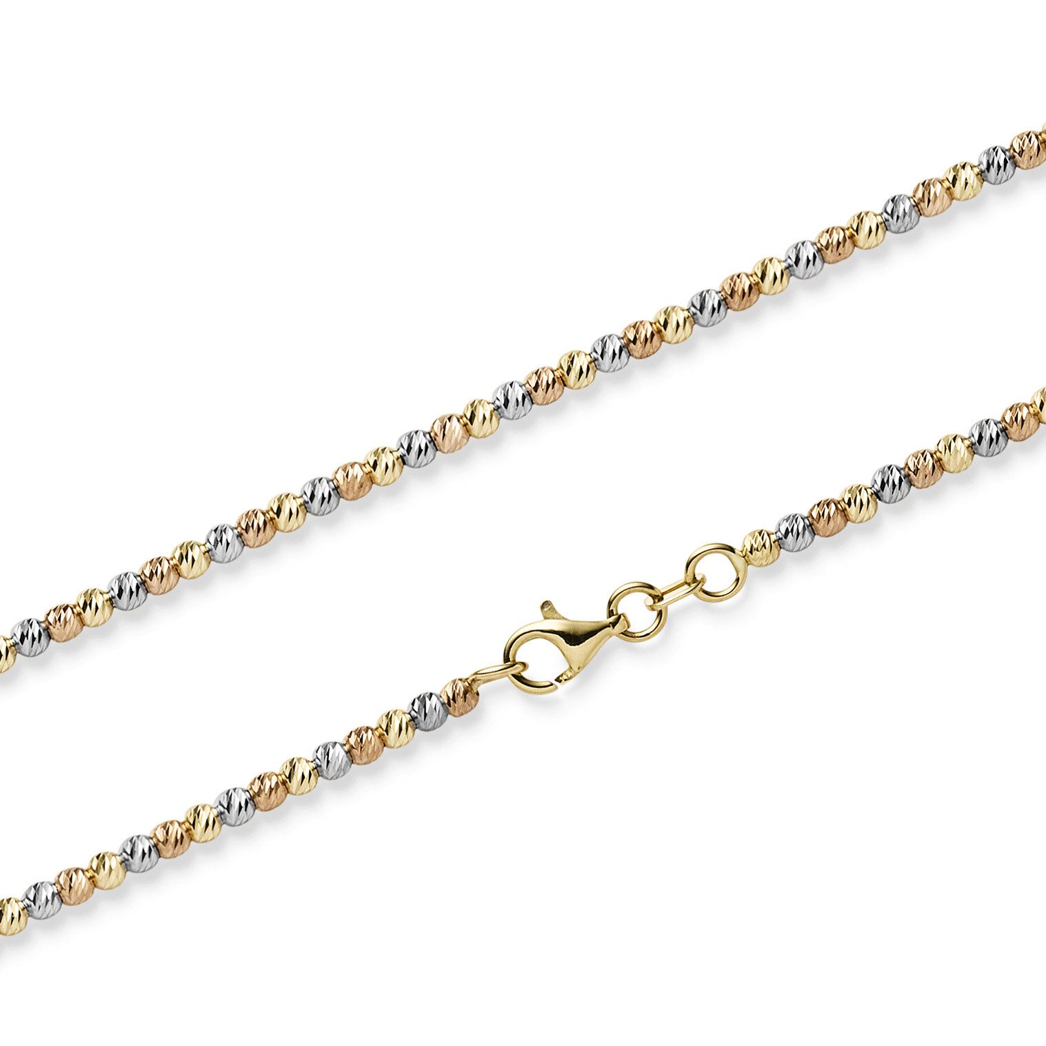 HOPLO Goldkette Goldkette Kugelkette Armkette 2,2 mm 19 cm 585 - 14 Karat G günstig online kaufen