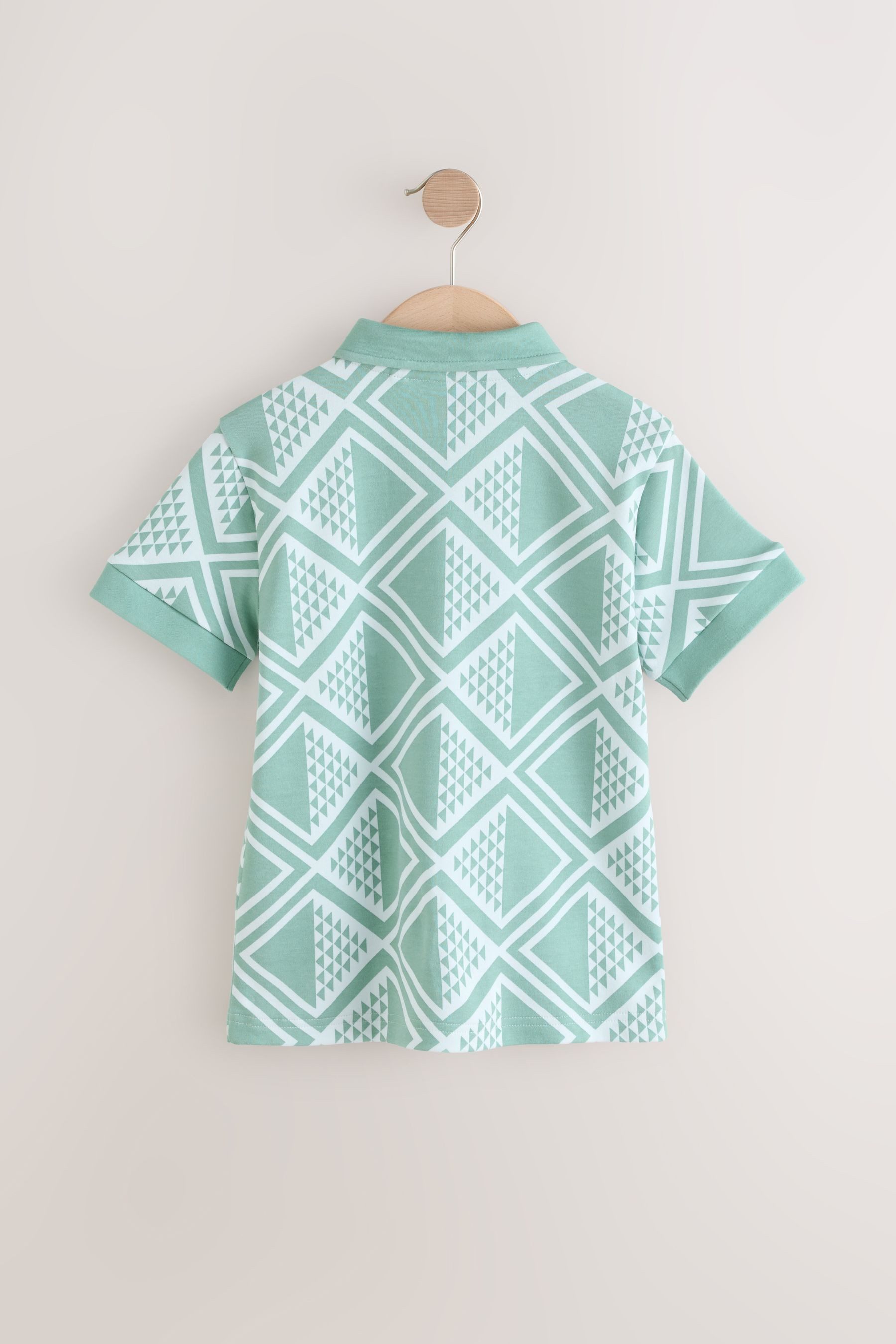 Next Poloshirt Poloshirt mit Geomuster und günstig online kaufen