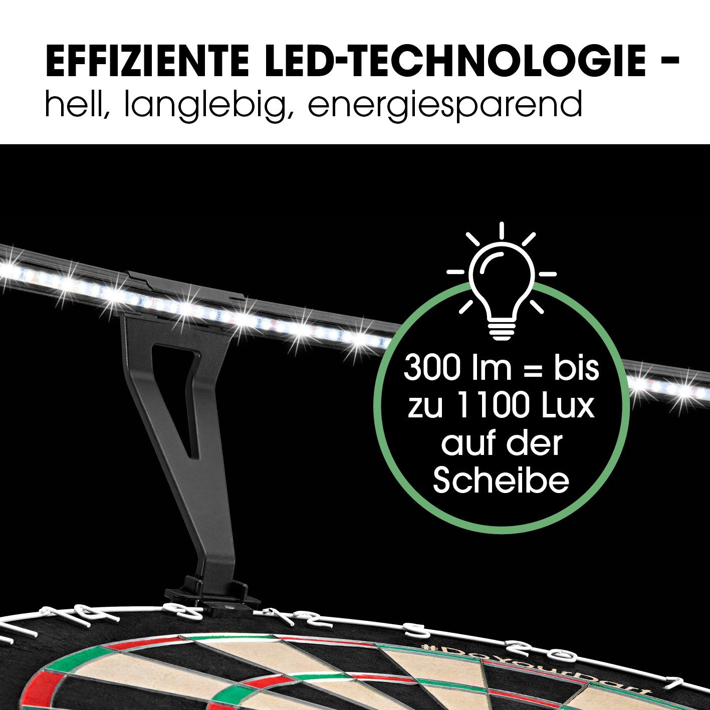 #DoYourDart Dartscheibe -Beleuchtung zur schattenfreien Ausleuchtung – Bild 3 von 5
