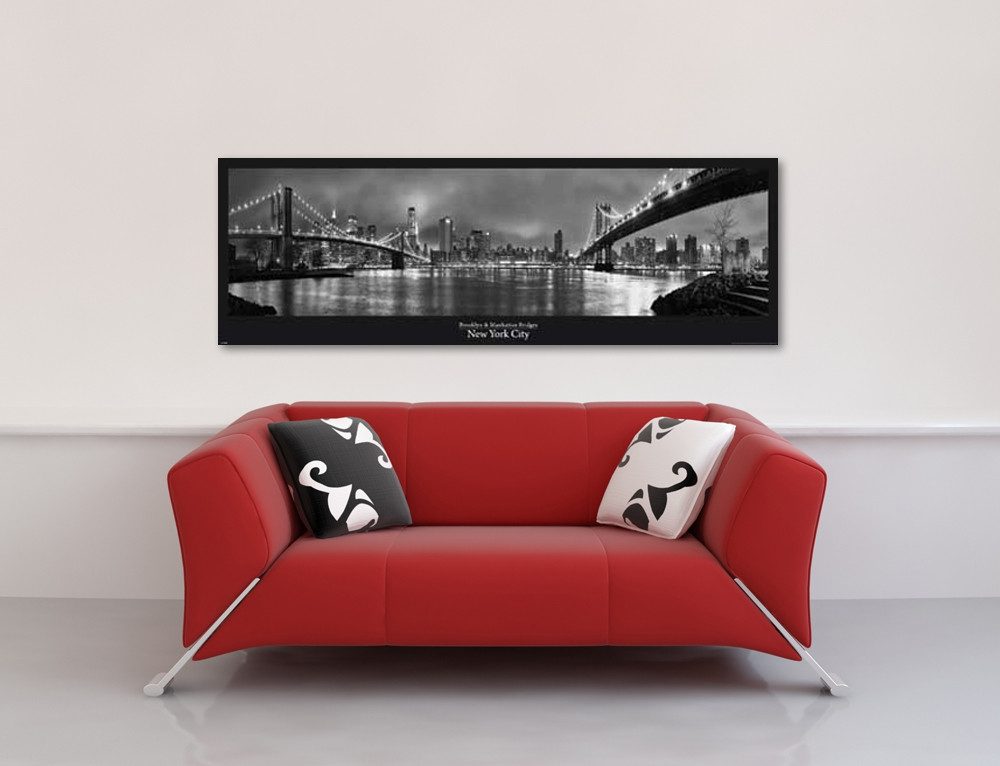 Poster New York - Türposter - Manhattan Bridge - Brooklyn