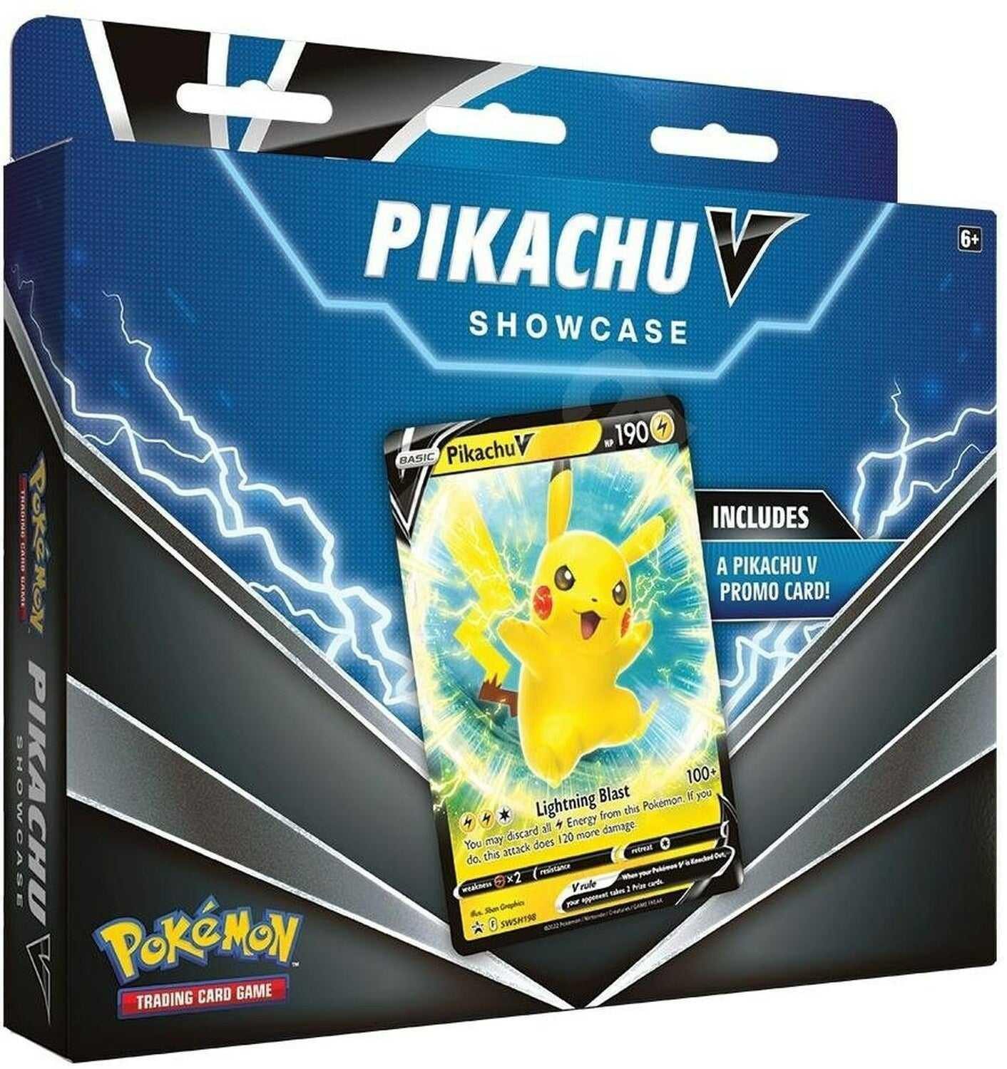 The Pokémon Company International Sammelkarte Pokémon Pikachu V Showcase Collection Box (englische Karten) - 3 Boos