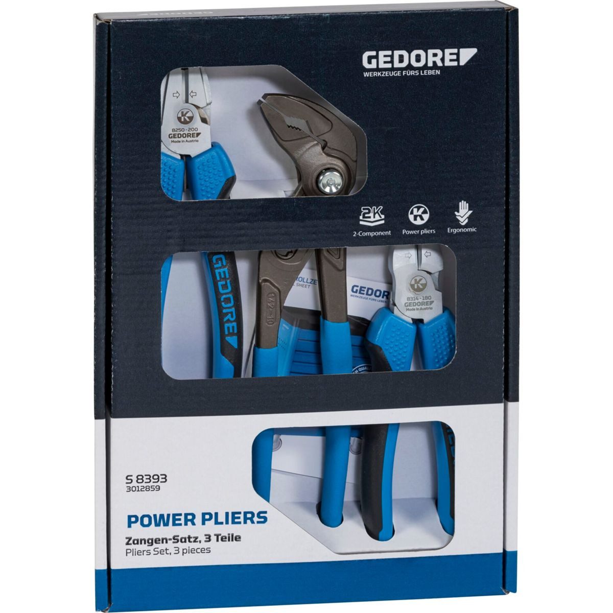 Gedore Zangenset red Zangen-Satz 3-teilig