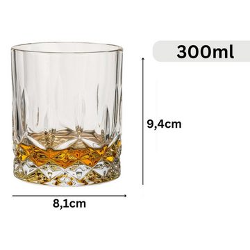 gouveo Whiskyglas Set - Kristallglas Gläser - Trinkgläser für Whisky, Scotch, Cognac