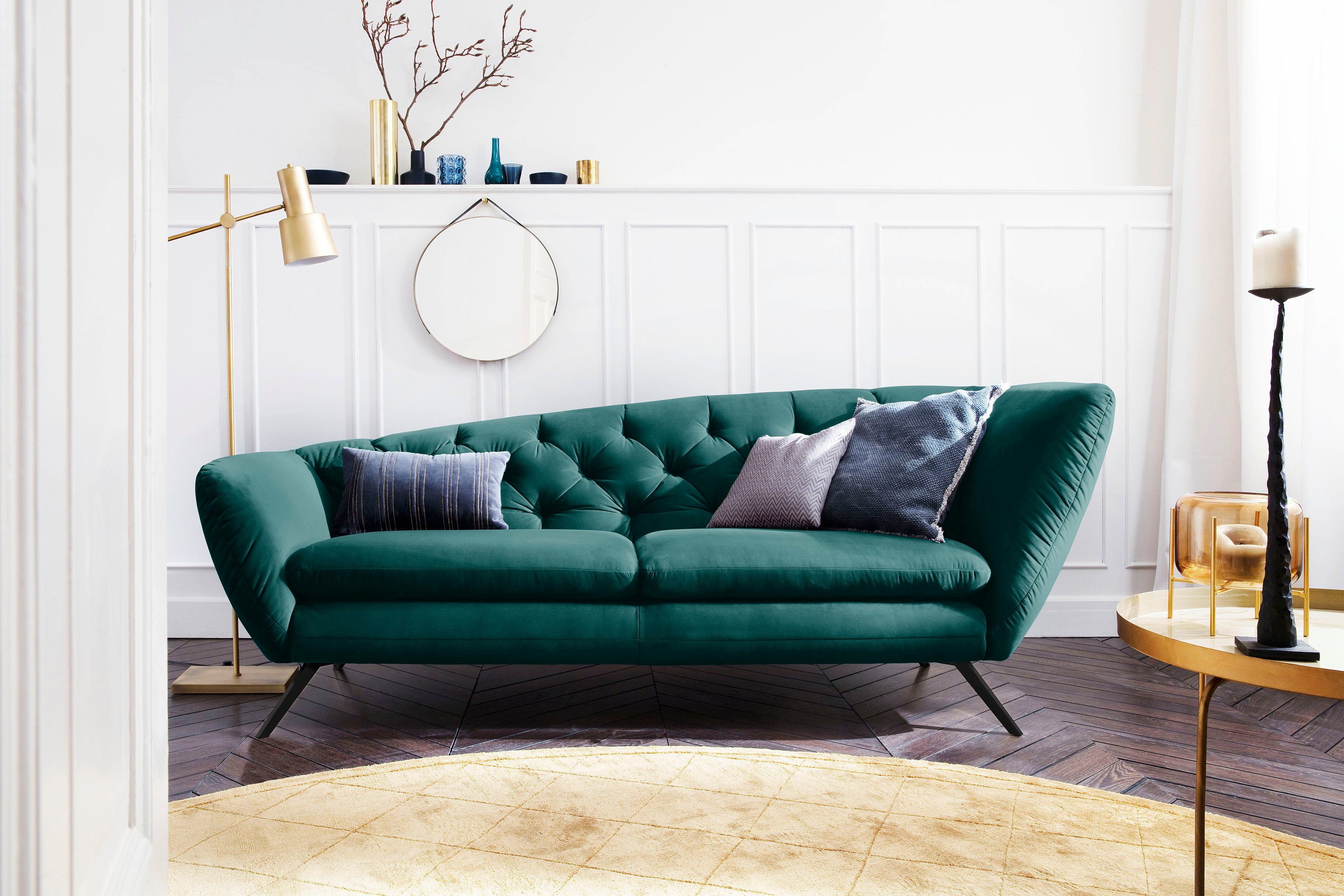 Home affaire Recamiere Beatrice, bequem und zeitlos elegant, Breite 223cm, Recamiere links oder rechts, passend zur "Beatrice"-Serie