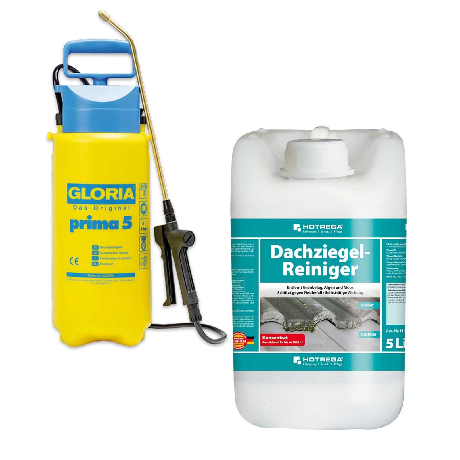 Dachziegel Reiniger Grünbelagentferner Steinreiniger Dachreiniger 5L Universalreiniger