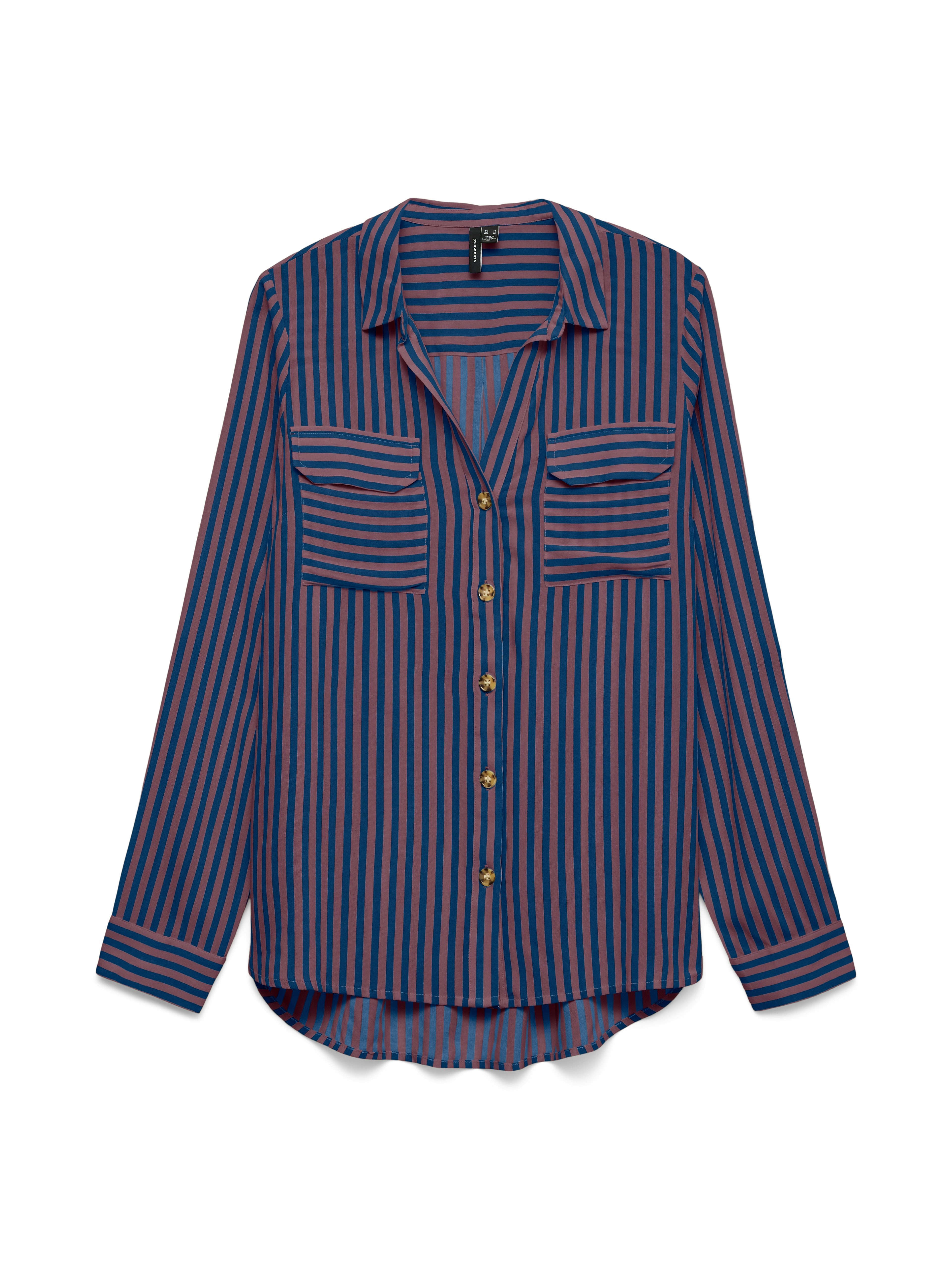 Vero Moda Hemdbluse VMBUMPY L/S SHIRT NEW WVN GA NOOS Viskose, regular fit – Bild 5 von 5