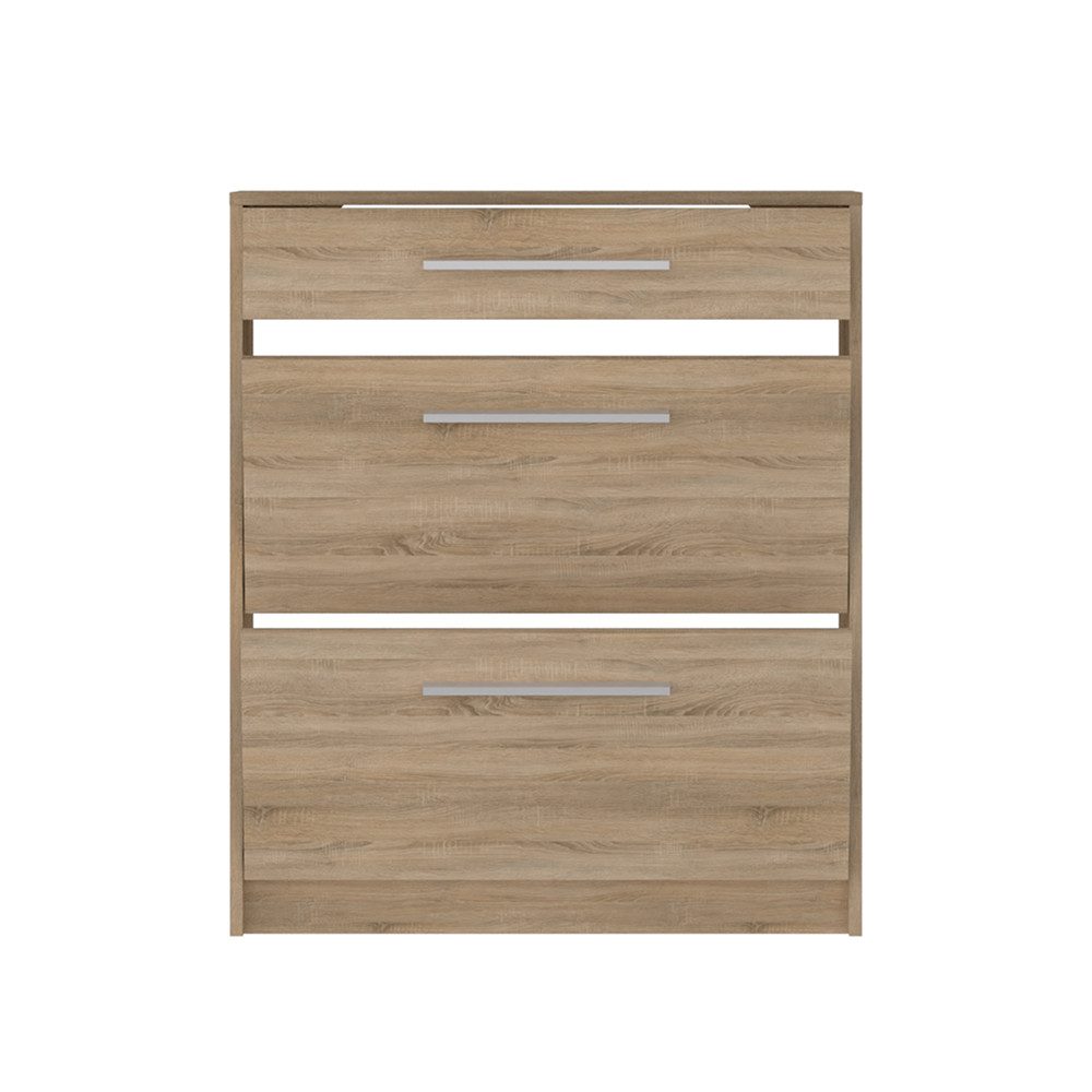 Lomadox Garderoben-Set AUSTIN-129, (Spar-Set, 3-St), in Sonoma Eiche, Platz für ca. 12 Paar Schuhe