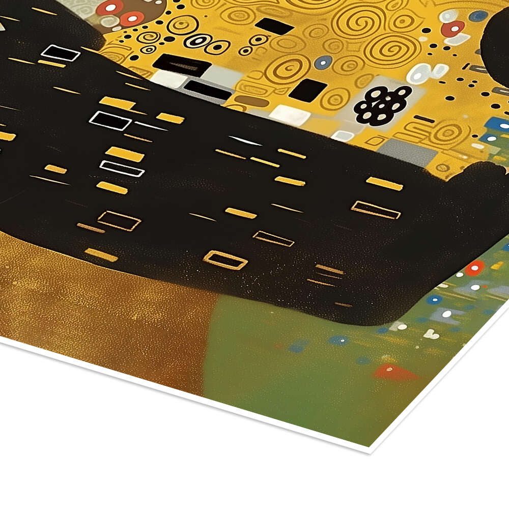 Posterlounge Wandbild Kitty Klimt Kiss, Dikhotomy, erhältlich als Poster, Leinwandbild, Wandsticker oder Acrylglasbild