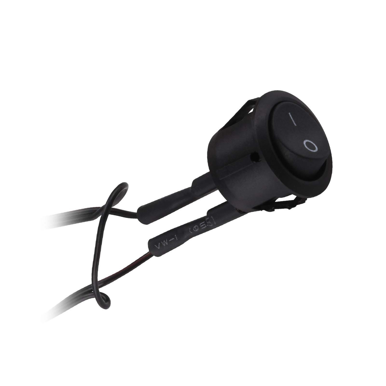 SO-TECH® Lichtschalter Wippschalter mit mini AMP Stecker (1-St)