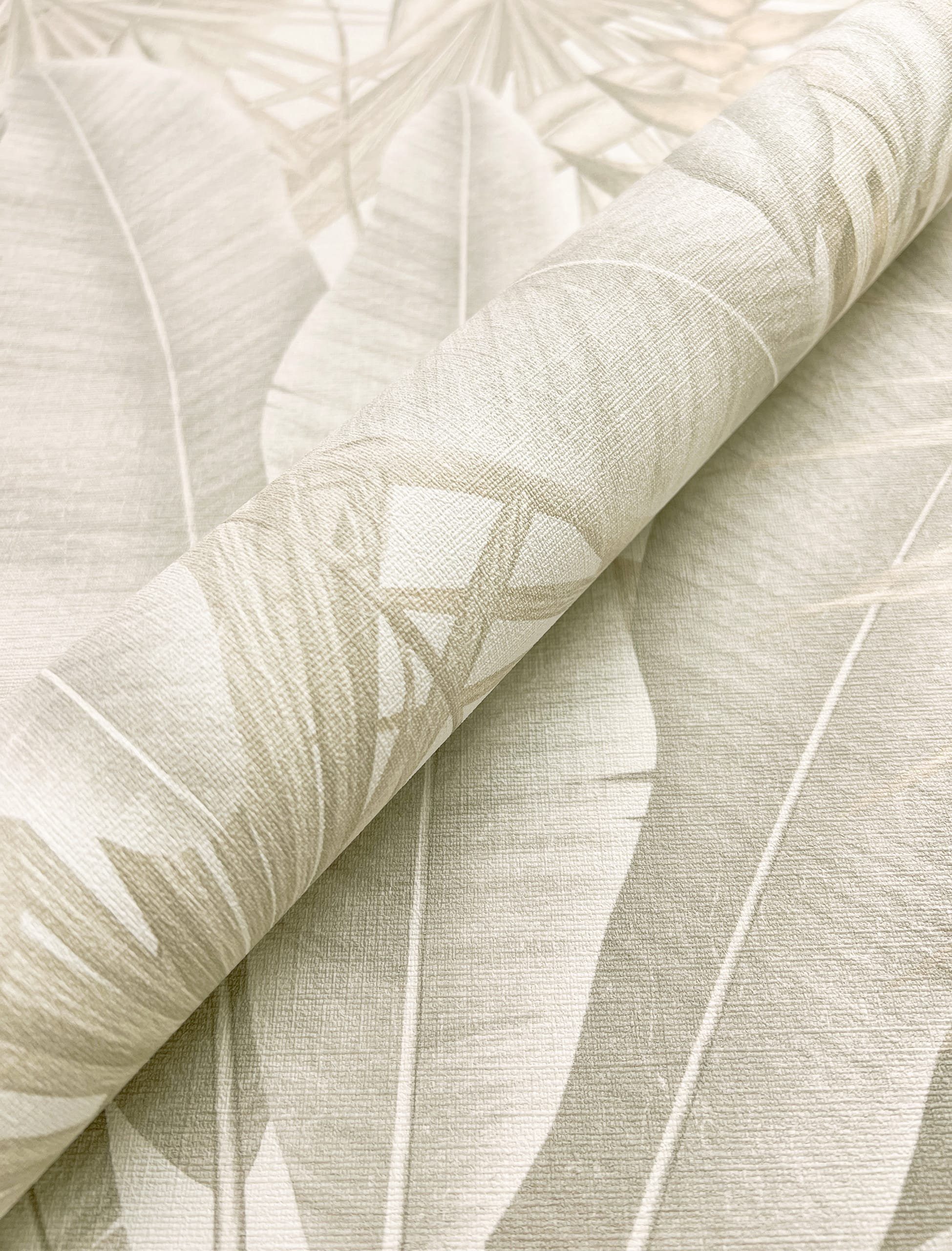 Newroom Vliestapete, Beige Tapete Modern Dschungel günstig online kaufen