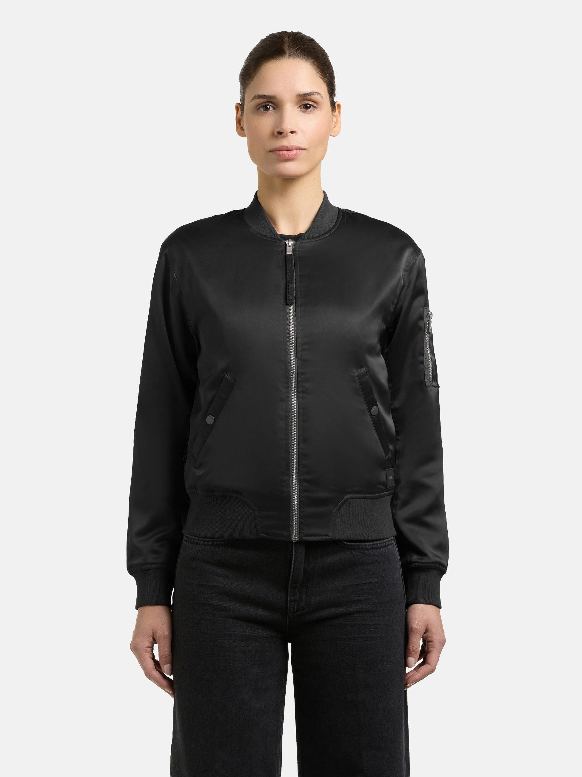 khujo Bomberjacke Beth Seidig glatte Blousonjacke