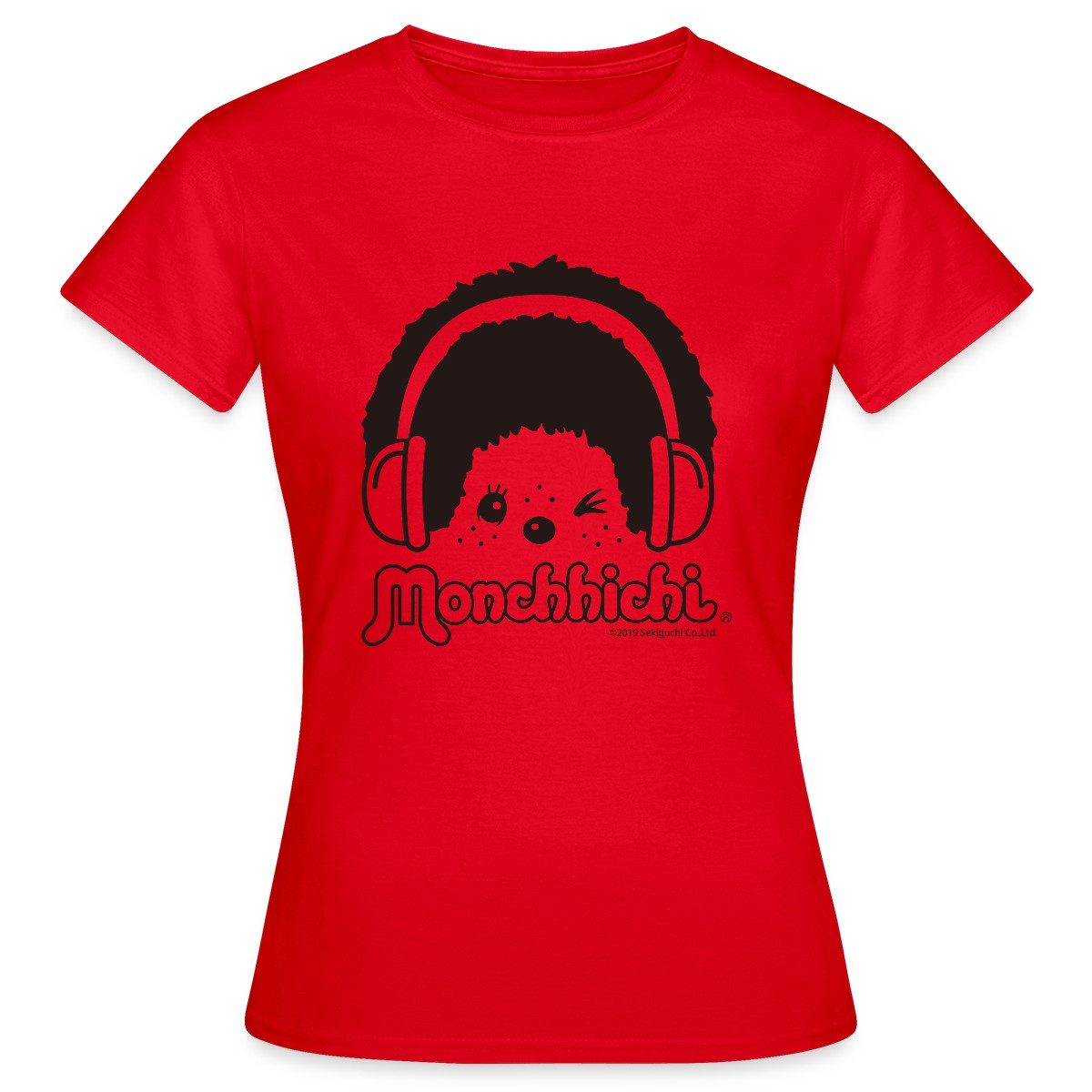 Spreadshirt T-Shirt DJ Monchhichi Mit Kopfhörern günstig online kaufen