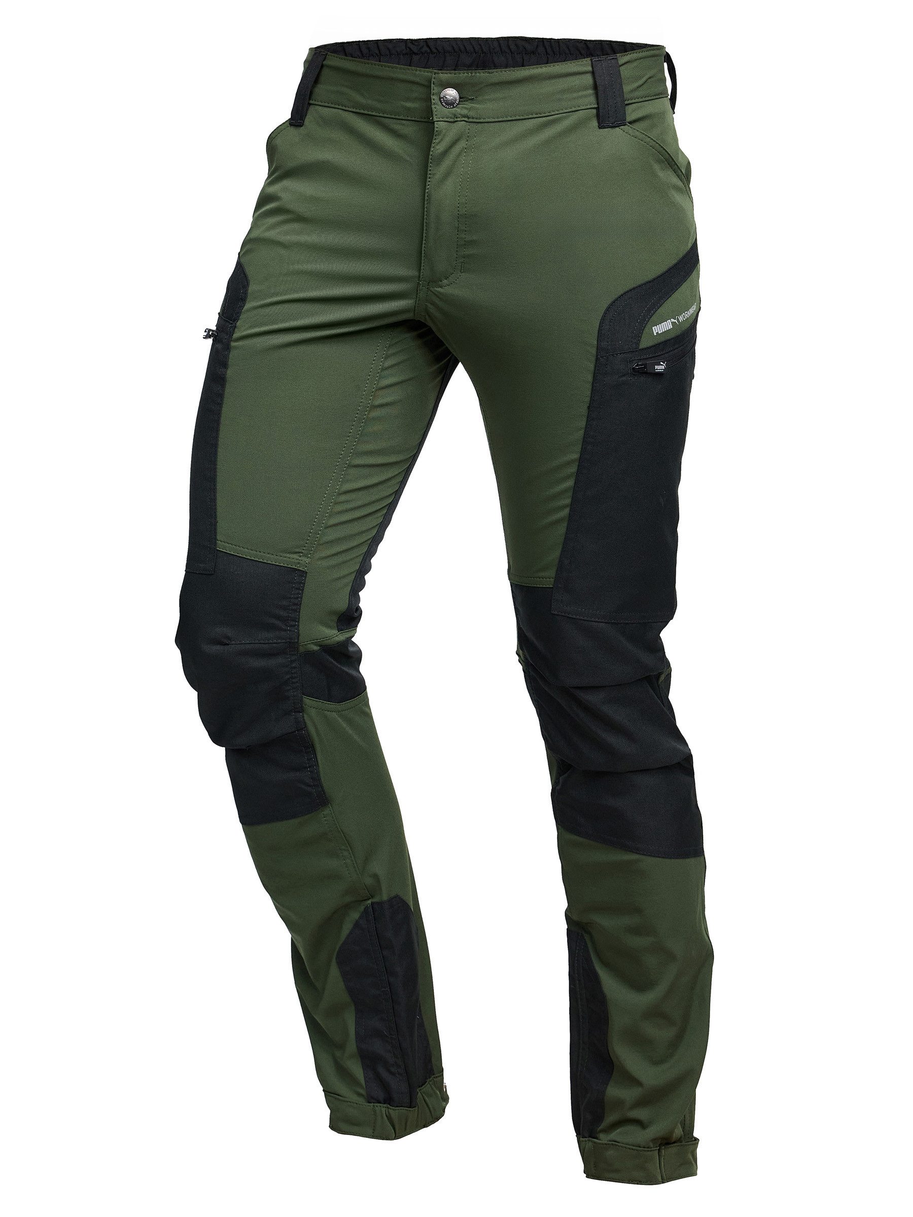 PUMA Workwear Outdoorhose Wanderhose Herren - Outdoor Hosen für Herren, Verstellbare Knopfleiste Verstärktes Nylon für Langlebigkeit - 4-Wege-Stretch - Atmungsaktiv