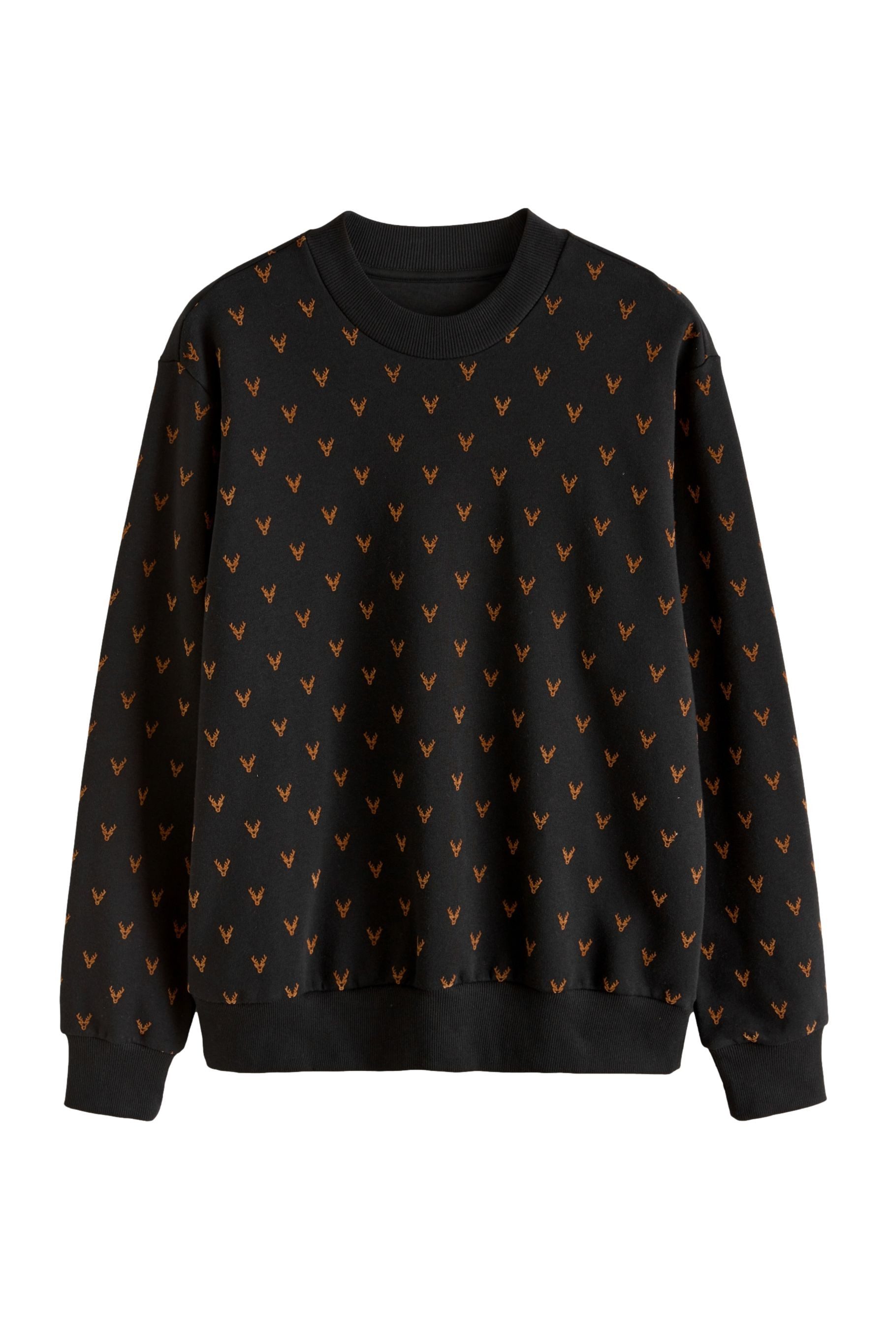 Next Sweatshirt Weihnachtliches Gesteppes Sweatshirt (1-tlg) günstig online kaufen