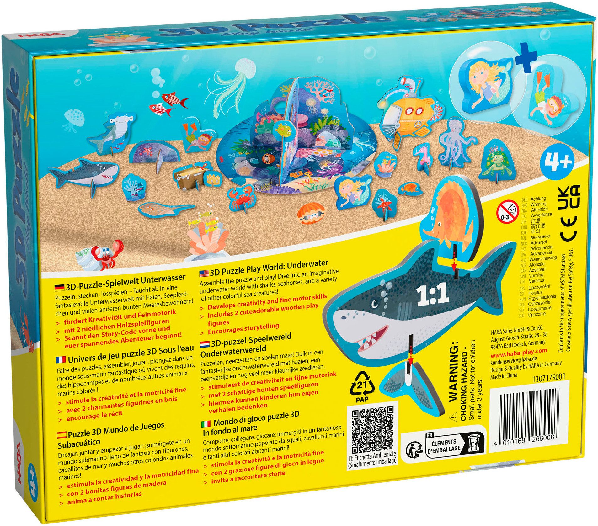 Haba Puzzle 3D Spielwelt Unterwasser, Puzzleteile