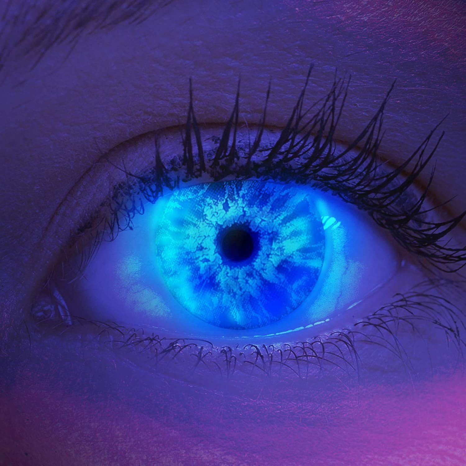 Motivlinsen Farbige Kontaktlinsen mit/ohne Sehstärke 'Ice Blue'