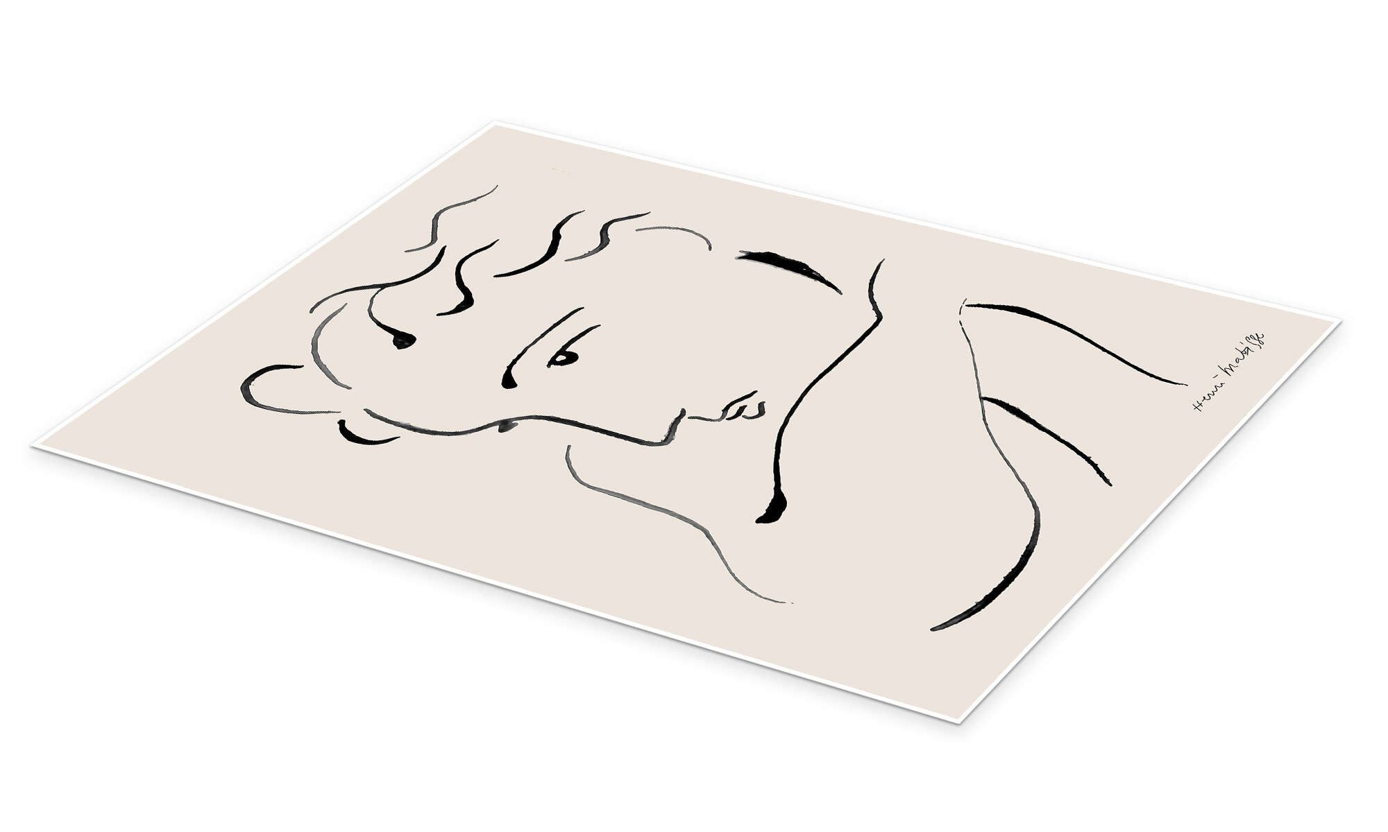 Posterlounge Wandbild Femme II, Henri Matisse, erhältlich als Poster, Leinwandbild, Wandsticker oder Acrylglasbild