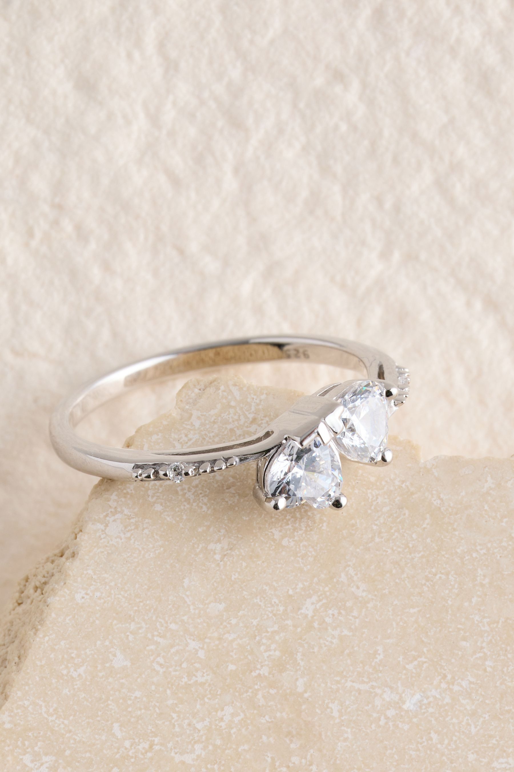 Next Fingerring Ring mit verflochtenem Herzdesign (1-tlg)