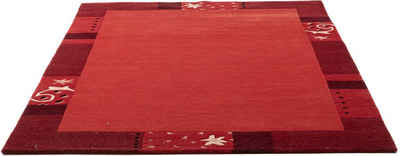 Wollteppich Royal Ganges, THEKO, rechteckig, Höhe: 13 mm, reine Wolle, mit Bordüre, ideal im Wohnzimmer & Schlafzimmer