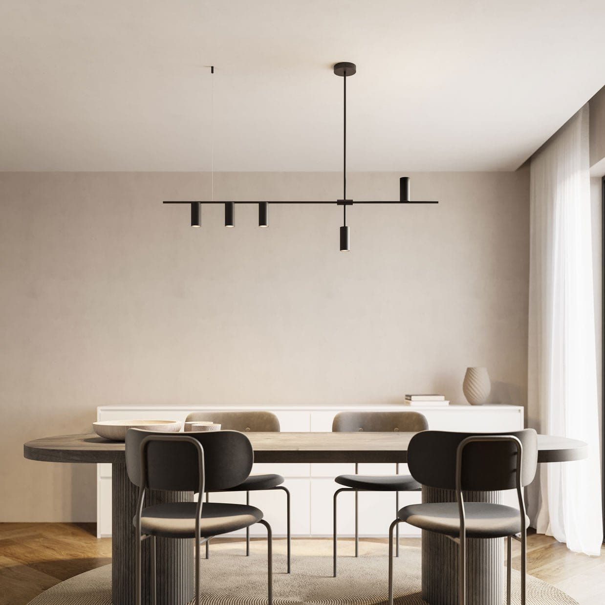 Neona Deckenleuchten AJAX Schwarz, Dimmbar mit dimmbaren Leuchtmitteln günstig online kaufen