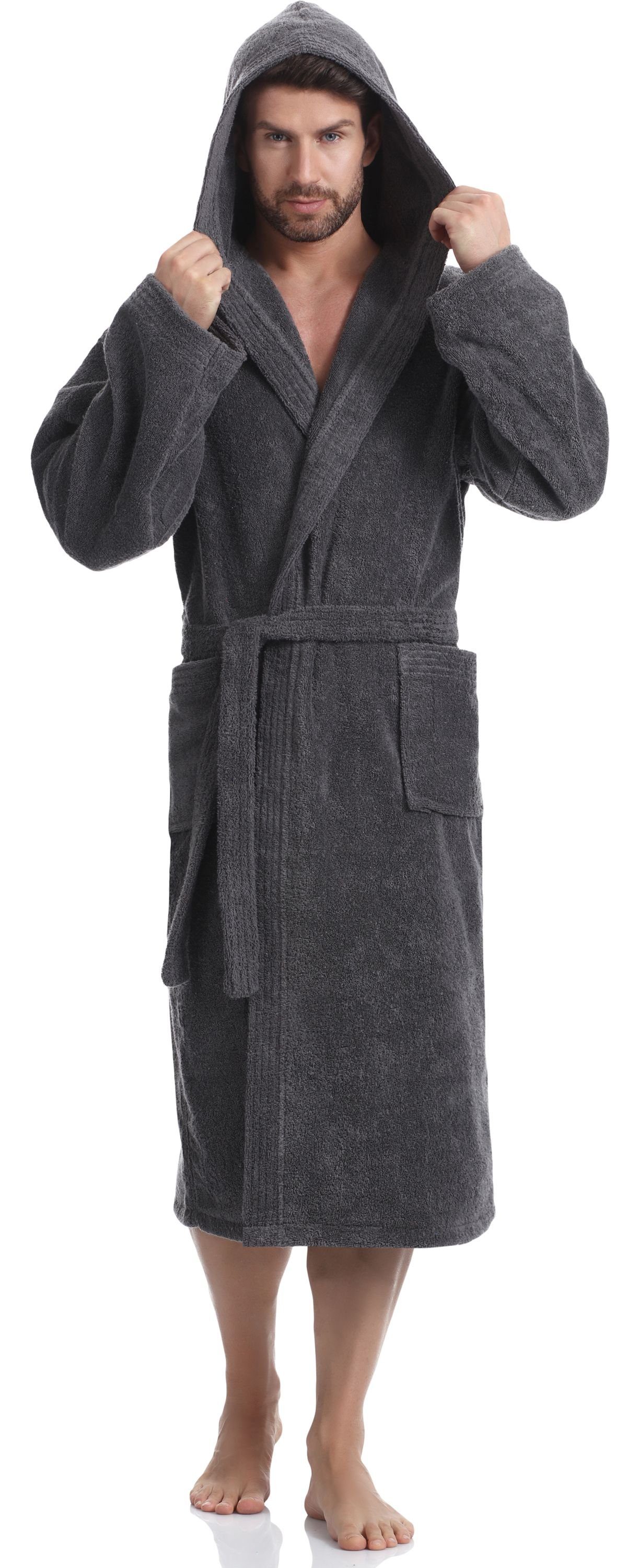 Ladeheid Bademantel Herren Frottee Bademantel aus 100% Baumwolle LA40-101, günstig online kaufen