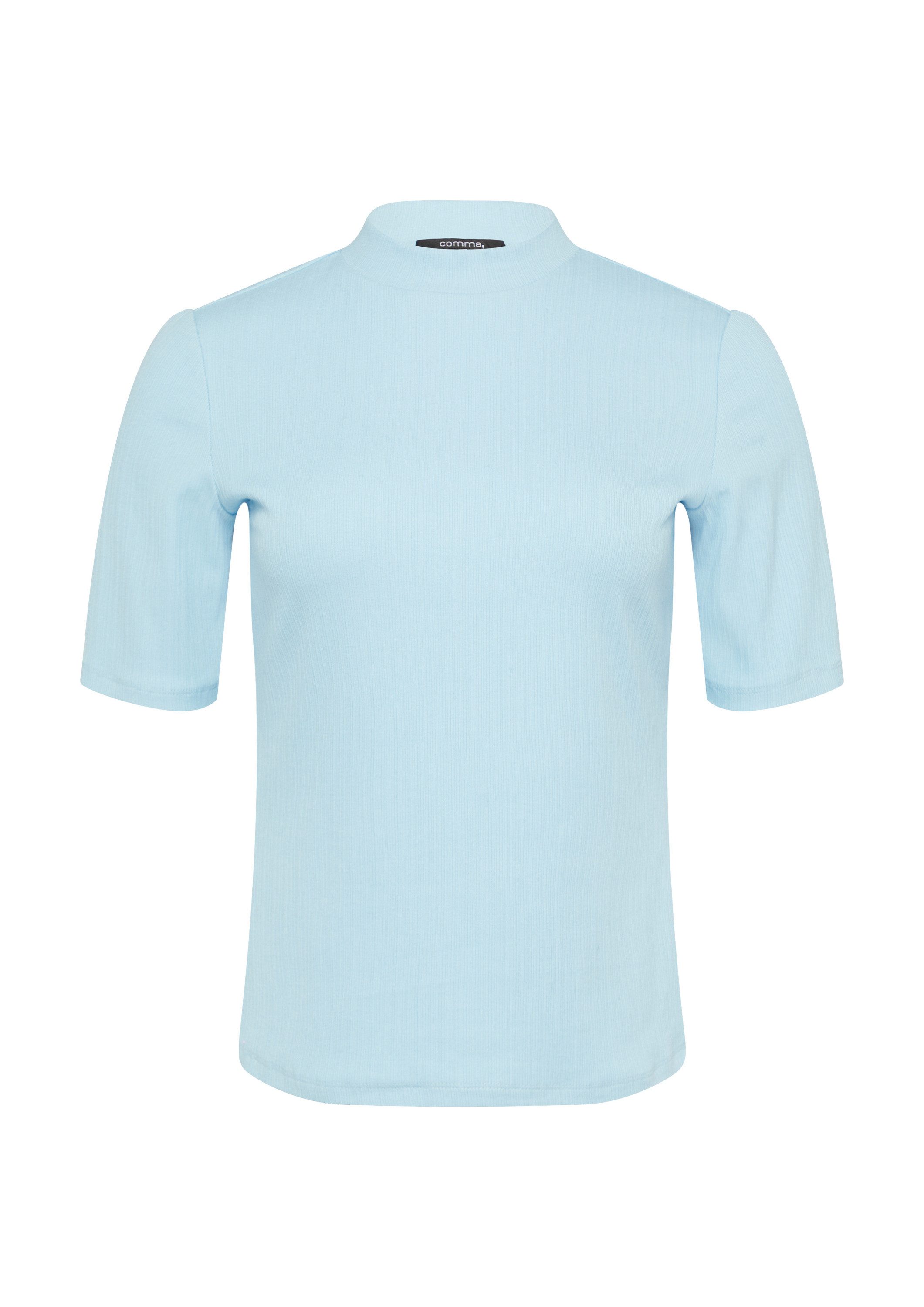 comma Kurzarmshirt T-Shirt Geripptes T-Shirt im günstig online kaufen