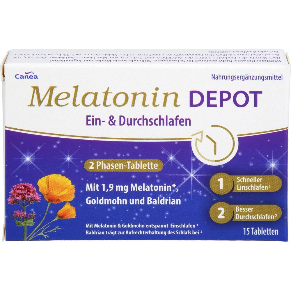 Pharma Peter GmbH MELATONIN DEPOT Ein- & Durchschlaf-Tabletten Tabletten, 15 St.