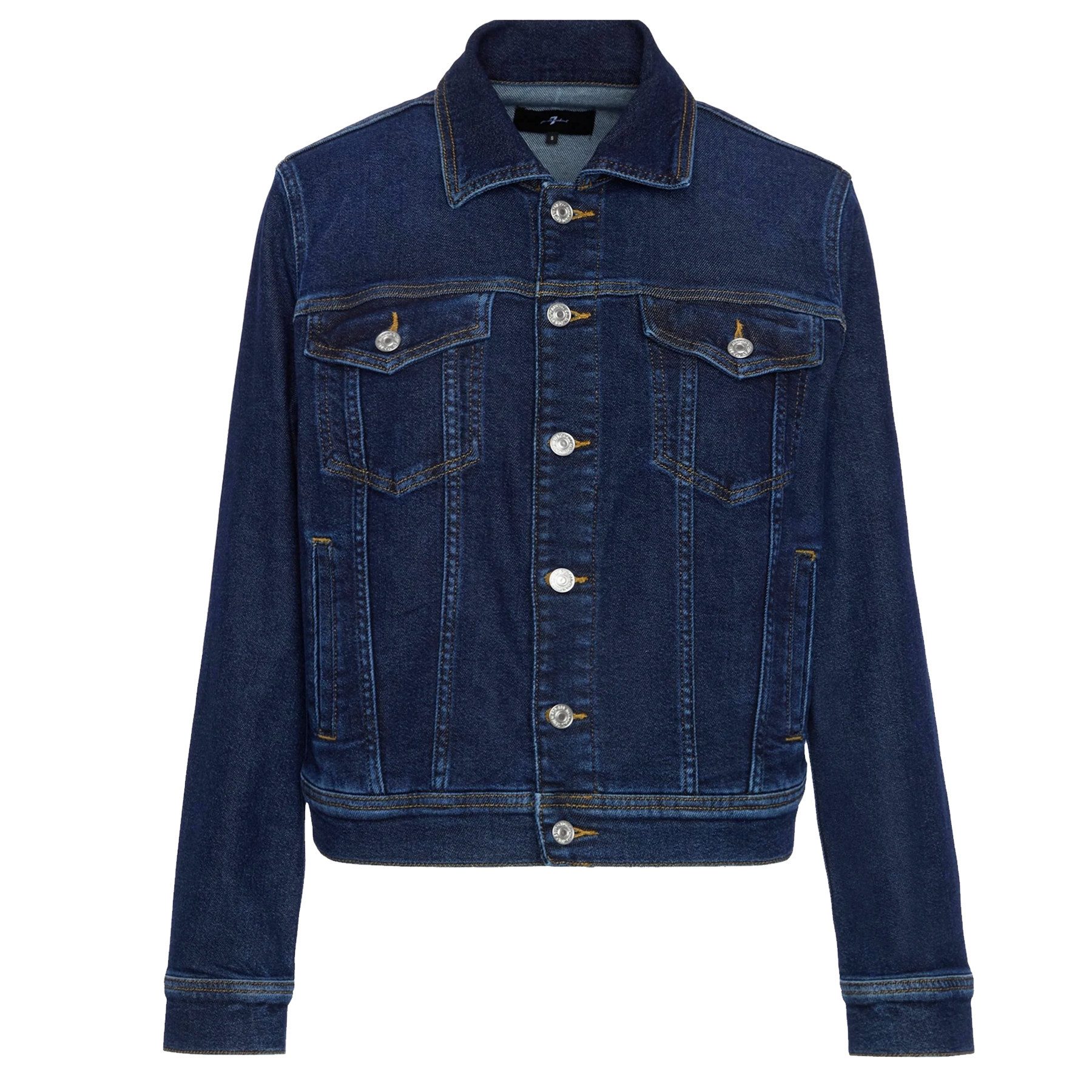 SEVEN FOR ALL MANKIND 5-Pocket-Jeans SEVEN FOR ALL MANKIND Jeansjacke ADI TRUCKER LUXE VINTAGE - Blau