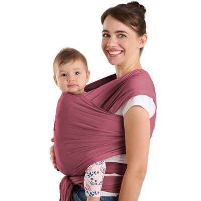 Laleni Tragetuch für Neugeborene - 100% weiche Bio-Baumwolle, elastisch bis 16kg