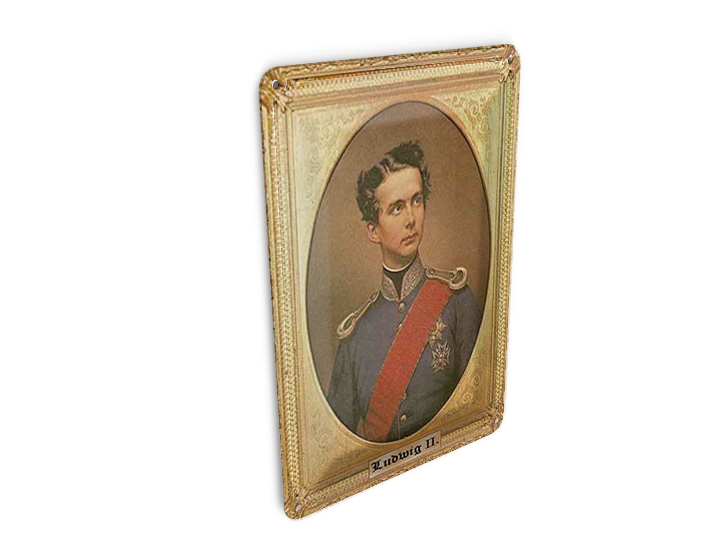 Femer GmbH Postkarte Portrait 10x14 cm Ludwig II König von Bayern, unfrankiert